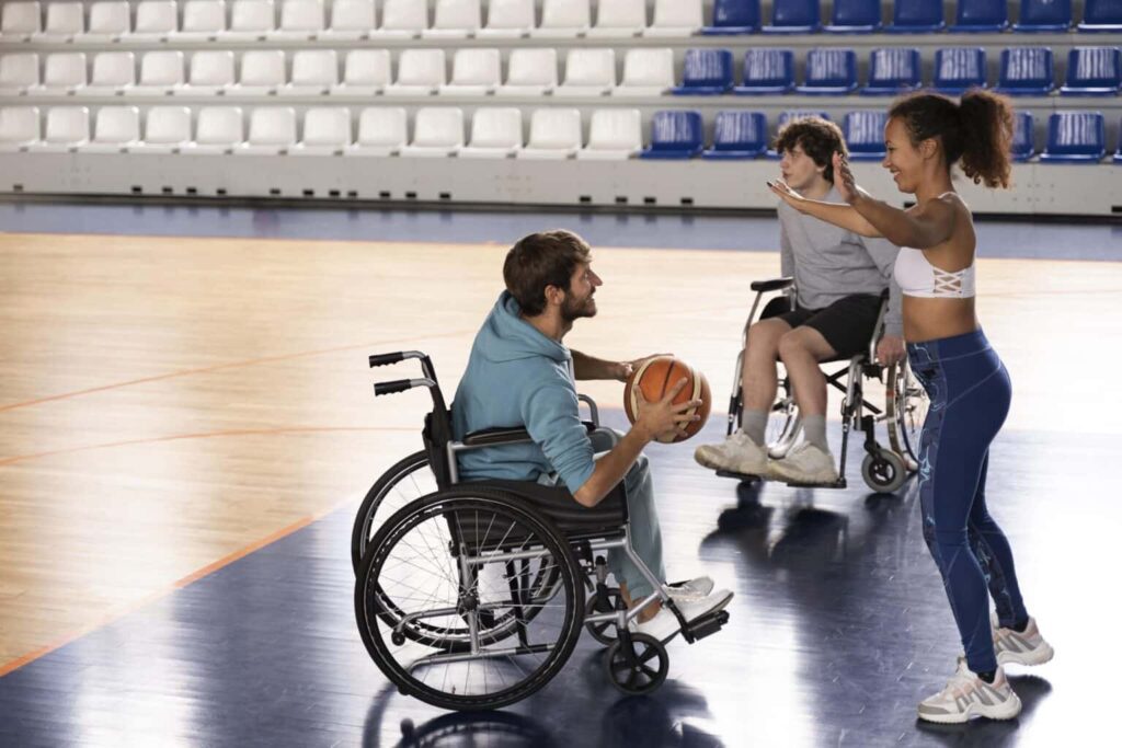 People Playing Basketball at Disabilityco in Melbourne